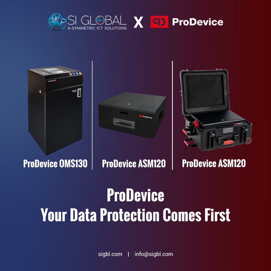 SI Global x ProDevice Global: Protecting what matters most. Explore the latest in data destruction technology with the ProDevice OMS130, ASM120, and more. Discover the power of secure data management.